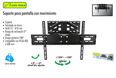 SOPORTE PARA PANTALLA DE 30" A 70" MOVIL