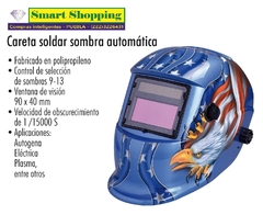 CARETA PARA SOLDAR SOMBRA AUTOMATICA (AGUILA)