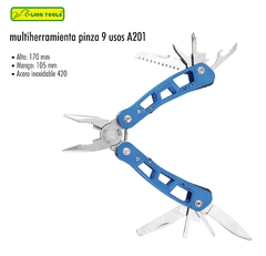 MULTIHERRAMIENTA PINZA 9 USOS AZUL (Alto 170 mm)