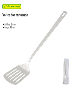 VOLTEADOR RANURADO ACERO INOXIDABLE LION TOOLS