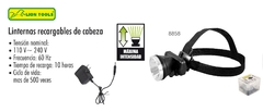 LINTERNA RECARGABLE CABEZA 3W - 1,500 mA - 2,500 LUMEN