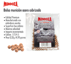 MUNICION ACERO COBRIZADO 4.5 MM (140 PZ)