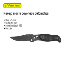 NAVAJA MONTE MANGO PAVONADA AUTOMATICA #9556 (3" - 7.72 CM)