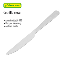 CUCHILLO MESA ACERO INOXIDABLE (12 pz)