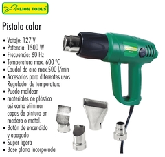 PISTOLA DE CALOR 1,500 W