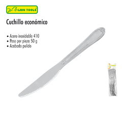 CUCHILLO DE MESA 1 PZ ECONOMICO LION TOOLS