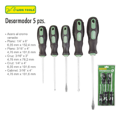 JUEGO DE DESARMADORES (5 PZ)