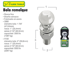 BOLA REMOLQUE 1:1-7/8"