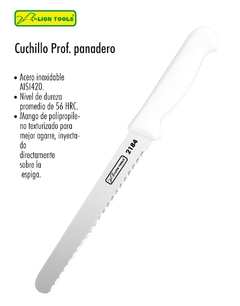 CUCHILLO PROFESIONAL PANADERO ACERO INOXIDABLE 12" (30.28 CM)