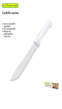 CUCHILLO COCINA MANGO PLASTICO 6", 1 PZ LION TOOLS