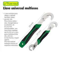 LLAVES UNIVERSALES CROMADAS (JUEGO CON DOS LLAVES)