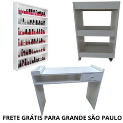 Kit Manicure Nail Designer Todo em MDF FRETE GRÁTIS