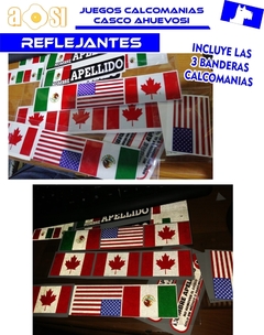 Calcomanías Reflejantes 3 Banderas De Canada Casco Moto Auto Etc - comprar en línea