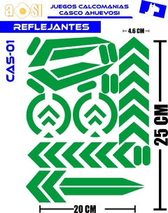 CALCOMANIAS REFLECTIVAS PARA CASCO BICI MOTO O AUTO en internet