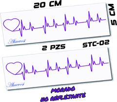 CALCOMANIAS REFLEJANTES CORAZON - Ahuevosi