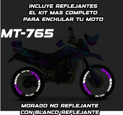 DM 200 KIT DE CALCOMANIAS VINIL RACING FOX + REFLEJANTES (A2) - comprar en línea