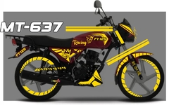 FT 125 ROJA CUSTOM Kit de CALCOMANIAS Racing en internet