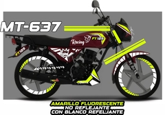 FT 125 ROJA CUSTOM Kit de CALCOMANIAS Racing