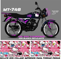 KIT CALCOMANIAS FT 125 + COLLAGE DE HELLO KITTY + C