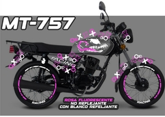 FT 150 GRAFITO DT EXPRESS CALCOMANIAS REFLEJANTES VENOM en internet