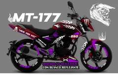 KIT REFLECTIVOS FT 250 TS APODO NOMBRE CALAVERA