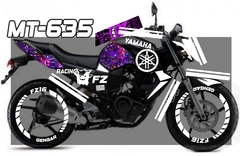 FZ 16 YAMAHA + COLLAGE GENGAR KIT DE CALCOMANIAS RACING en internet