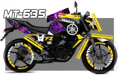 FZ 16 YAMAHA + COLLAGE GENGAR KIT DE CALCOMANIAS RACING - tienda en línea