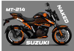 Imagen de KIT CALCOMANIAS SUZUKI NAKED 250