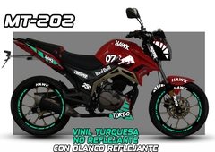 KIT CALCOMANIAS REFLEJANTES BDS HAWK 250 - Ahuevosi