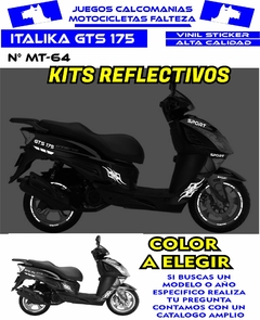 KIT REFLECTIVOS ITALIKA MOTONETA GTS 175 - tienda en línea