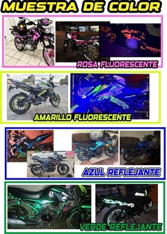 N160 PULSAR N 160 KIT DE CALCOMANIAS VINIL RACING FOX + REFLEJANTES (A2) - Ahuevosi