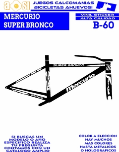 Mercurio Super Bronco Calcomanias para bici en internet