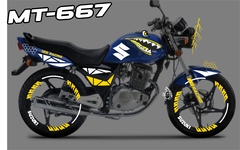 Imagen de GN 125 SUZUKI CARGO KIT DE CALCOMANIAS REFLEJANTES