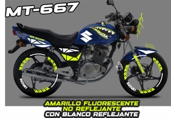 GN 125 SUZUKI CARGO KIT DE CALCOMANIAS REFLEJANTES - comprar en línea