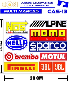 CALCOMANIAS REFLECTIVAS MULTIMARCAS DEPORTIVAS - comprar en línea