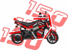 HONDA NAVI ITALIKA BIT 150 KIT DE CALCOMANIAS TIBURON