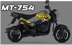 NAVI BIT OVNI MOTO CALCOMANIAS VINIL IMPRESO + CALCOMANIAS RINES REFLEJANTES