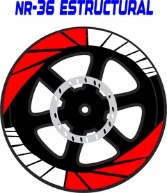 CALCOMANIAS RIN DISEÑO: NR - 36 ESTRUCTURAL