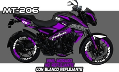 KIT CALCOMANIAS REFLEJANTES PULSAR NS 200 BAJAJ CONTORNOS - tienda en línea