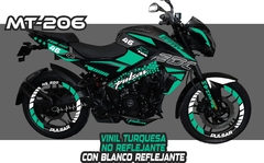 KIT CALCOMANIAS REFLEJANTES PULSAR NS 200 BAJAJ CONTORNOS - Ahuevosi