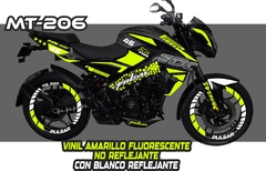 KIT CALCOMANIAS REFLEJANTES PULSAR NS 200 BAJAJ CONTORNOS - comprar en línea