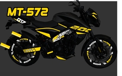 NS 200 DISEÑO STICKER CHASIS CALCOMANIAS NS 200 RACING