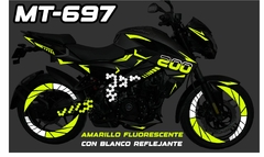 Kit Calcomanias Vinil Reflejante Ns 200 Ns Racing Panal