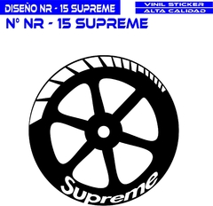 CALCOMANIAS RIN DISEÑO: NR - 15 SUPREME