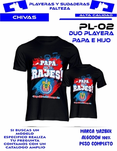 2 Playeras papá e hijo futbol EQUIPOS