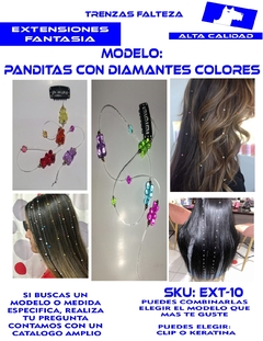 PANDITAS CON DIAMANTES COLORES - EXTENSION FANTASIA