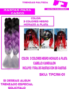 RASTAS PARA CASCO COLOR A ELECCION - comprar en línea