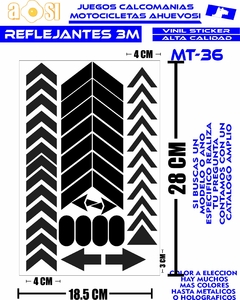 DOS PLANILLAS Calcomanias Reflejantes Para Top Case Maleta Adventure