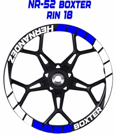 CALCOMANIAS RIN DISEÑO: NR-52 APELLIDO Y MARCA