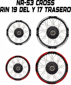 CALCOMANIAS RIN MOTOCROSS DM CROSSMAX ETC DISEÑO NR-53 - tienda en línea